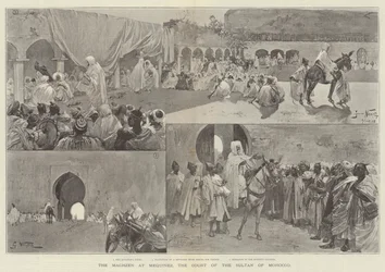 Der Maghzen in Mequinez, der Hof des Sultans von Marokko